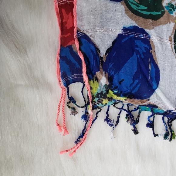 LOFT Neon Flower Scarf - Picture 6 of 8